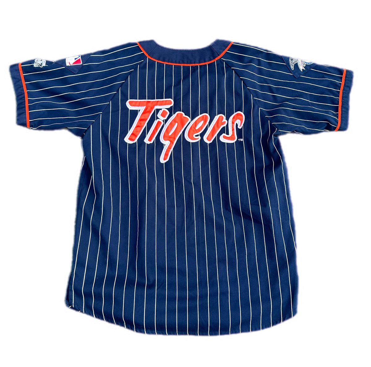 Vintage 90s Detroit Tigers Starter Baseball Pinstripe Jersey Size