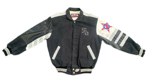 Vintage Chicago White Sox Jeff Hamilton Jacket Leather Coat MLB 90s Large