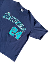 Load image into Gallery viewer, Vintage 1990s Ken Griffey Jr Seattle Mariners Jersey T Shirt Majestic #24 Size L