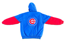 Load image into Gallery viewer, Vintage Logo 7 Jacket Men&#39;s Large Chicago Cubs Pullover Full Zip Puffer MLB Blue