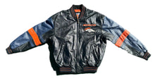 Load image into Gallery viewer, Vintage Denver Broncos Leather Jacket Coat w/ Embroidery By G-III Carl Banks S