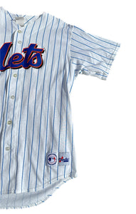 VTG Majestic New York Mets Mike Piazza Pinstripe Baseball Jersey Shirt L NWOT