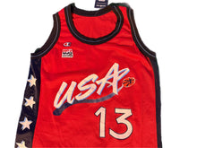 Load image into Gallery viewer, Rare Vintage Champion WNBA Team USA Rebecca Lobo Basketball Jersey Medium M