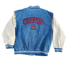 Load image into Gallery viewer, Vintage Phoenix Coyotes Denim Jacket Lee Sport NHL Hockey Jean 90s XL