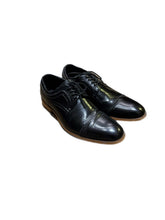 Load image into Gallery viewer, Stacy Adams Mens Black Leather Cap Toe Lace Up Oxford Dress Shoes Size 10