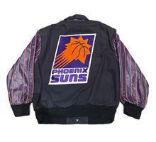 Load image into Gallery viewer, Vintage Jeff Hamilton Phoenix Suns Jacket Leather sleeves Mens XL