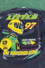 Load image into Gallery viewer, VTG Chad Little Nascar #97 John Deere All Over Print T Shirt Size XL Roush AOP