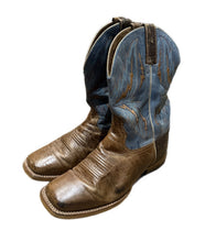 Load image into Gallery viewer, Ariat Mens Cowboy Boots 10.5 EE Arena Rebound Dusted Wheat Heritage Blue