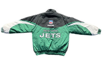 Load image into Gallery viewer, Vintage 90s New York Jets NFL Full Zip Hooded Jacket Size L Large Logo Athletic
