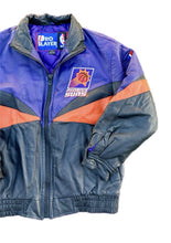 Load image into Gallery viewer, Vintage Phoenix Suns Pro Player Leather Jacket Mens Small Jeff Hamilton