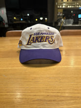 Load image into Gallery viewer, Vtg Los Angeles Lakers Sports Specialties Snapback Hat NBA Script The Twill LA