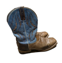 Load image into Gallery viewer, Ariat Mens Cowboy Boots 10.5 EE Arena Rebound Dusted Wheat Heritage Blue