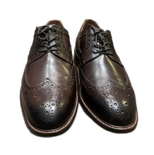 Load image into Gallery viewer, Flag Ltd Nappa Glove Men's Oxford Cognac Brown Leather Shoes Size 9