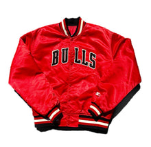 Load image into Gallery viewer, Vintage USA 90’s STARTER JORDAN ERA CHICAGO BULLS AUTHENTIC SATIN JACKET SIZE L