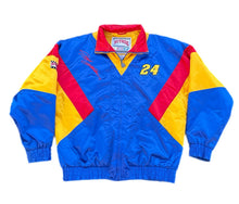 Load image into Gallery viewer, Vintage 90s Nascar Jeff Gordan Nutmeg Racing Jacket Mens Large #24 DuPont