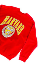Load image into Gallery viewer, Vintage Harvard University College Big Logo Crewneck Sweatshirt Red Sz XL USA