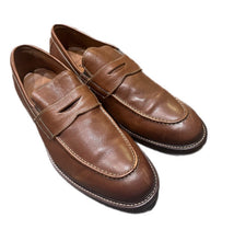 Load image into Gallery viewer, Johnston &amp; Murphy Uptow Penny Loafers Full Grain Leather Tan Brown 20-5690