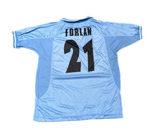 Load image into Gallery viewer, Uruguay FC Shirt Mens Med BlueFootball Soccer 2002 Home Polo Sports Diego Forlan