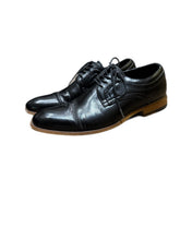 Load image into Gallery viewer, Stacy Adams Mens Black Leather Cap Toe Lace Up Oxford Dress Shoes Size 10