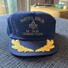 Load image into Gallery viewer, Vintage 80s 90s MLK Martin Luther King Jr. Blue Snapback Rope Hat Adjustable