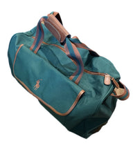 Load image into Gallery viewer, VTG Polo Ralph Lauren Fragrance Duffle Weekender Gym Bag Large Green Canvas Pony