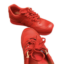 Load image into Gallery viewer, MEN'S NEW BALANCE 574 Sz 9.5 PERFORATED LEATHER MERCURY RED SHOES ML574PR