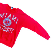 Load image into Gallery viewer, Vintage Miami University Sweatshirt Mens XL Red Oxford Ohio Jansport 90s