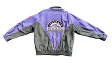 Load image into Gallery viewer, Colorado Rockies Vintage 90's Pro Player genuine Leather Bomber Jacket Large
