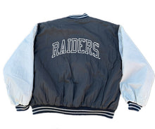 Load image into Gallery viewer, Vintage 90s Los Angeles Oakland Raiders Game Day Windbreaker Jacket Mens Size XL
