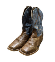 Load image into Gallery viewer, Ariat Mens Cowboy Boots 10.5 EE Arena Rebound Dusted Wheat Heritage Blue