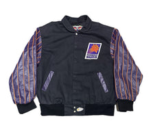 Load image into Gallery viewer, Vintage Jeff Hamilton Phoenix Suns Jacket Leather sleeves Mens XL