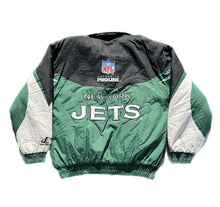 Load image into Gallery viewer, Vintage 90s New York Jets NFL Full Zip Hooded Jacket Size L Large Logo Athletic
