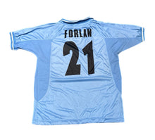Load image into Gallery viewer, Uruguay FC Shirt Mens Med BlueFootball Soccer 2002 Home Polo Sports Diego Forlan