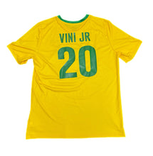 Load image into Gallery viewer, Gen 2 Mens VINI JR Size L Brasil World Cup Tee Shirt Cotton Short Sleeve Soccer
