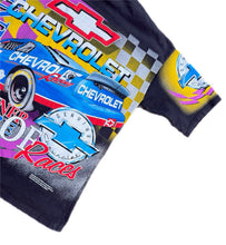 Load image into Gallery viewer, Chevrolet Racing T-Shirt Vintage 90s NASCAR Black Short-Sleeve AOP Men's M USA