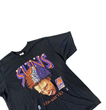 Load image into Gallery viewer, Vintage 90’s NBA Phoenix Suns Black Rare TSHIRT Artex Sportswear XXL 2XL