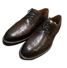 Load image into Gallery viewer, Flag Ltd Nappa Glove Men's Oxford Cognac Brown Leather Shoes Size 9