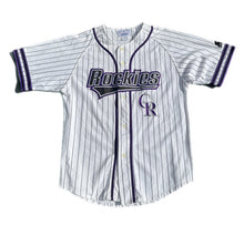 Load image into Gallery viewer, Vintage Rare Colorado Rockies Starter Jersey 1990s Pin Stripes M Dante Bichette