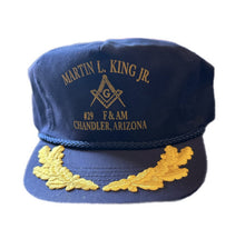 Load image into Gallery viewer, Vintage 80s 90s MLK Martin Luther King Jr. Blue Snapback Rope Hat Adjustable