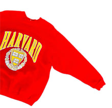 Load image into Gallery viewer, Vintage Harvard University College Big Logo Crewneck Sweatshirt Red Sz XL USA