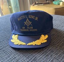 Load image into Gallery viewer, Vintage 80s 90s MLK Martin Luther King Jr. Blue Snapback Rope Hat Adjustable