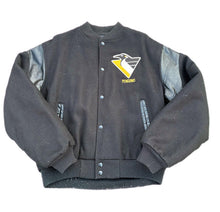 Load image into Gallery viewer, Vintage 90s Chalk Line  Pittsburgh Penguins NHL Varsity Letterman Jacket SZ L