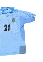 Load image into Gallery viewer, Uruguay FC Shirt Mens Med BlueFootball Soccer 2002 Home Polo Sports Diego Forlan