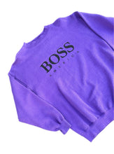 Load image into Gallery viewer, Vintage 90s Hugo Boss AMERICA Crewneck Sweatshirt Purple Size Medium