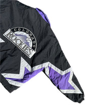 Load image into Gallery viewer, Vintage Starter Black Colorado Rockies MLB Full Zip  Puffer Jacket M Medium Rare