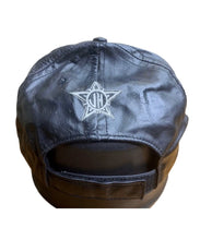 Load image into Gallery viewer, VINTAGE 90'S RARE PHOENIX SUNS JEFF HAMILTON BLACK LEATHER STRAPBACK HAT CAP