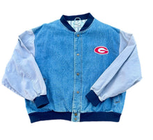 Load image into Gallery viewer, NCAA Georgia Bulldogs Denim Jean Jacket XL Vintage