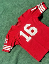 Load image into Gallery viewer, Vintage San Francisco 49ers #16 Joe Montana Champion Jersey Men's Large 90s