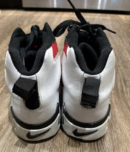 Load image into Gallery viewer, Nike Air Mission White Black Fire Red Junior Seau NFL Turf Size 13 Vintage