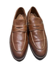 Load image into Gallery viewer, Johnston &amp; Murphy Uptow Penny Loafers Full Grain Leather Tan Brown 20-5690
